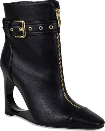 Archtectural Wedge Heel Bootie