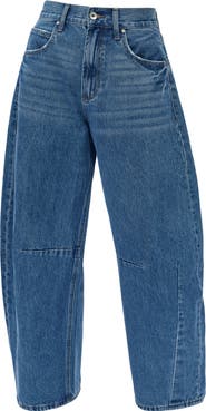 Bayeas Darted Super High Waist Barrel Jeans
