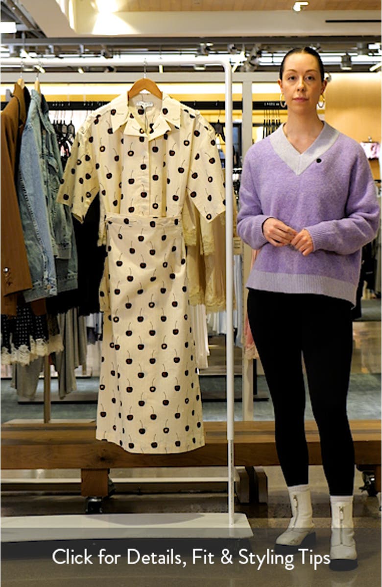 Cherries Organic Cotton Shirtdress, sales video thumbnail