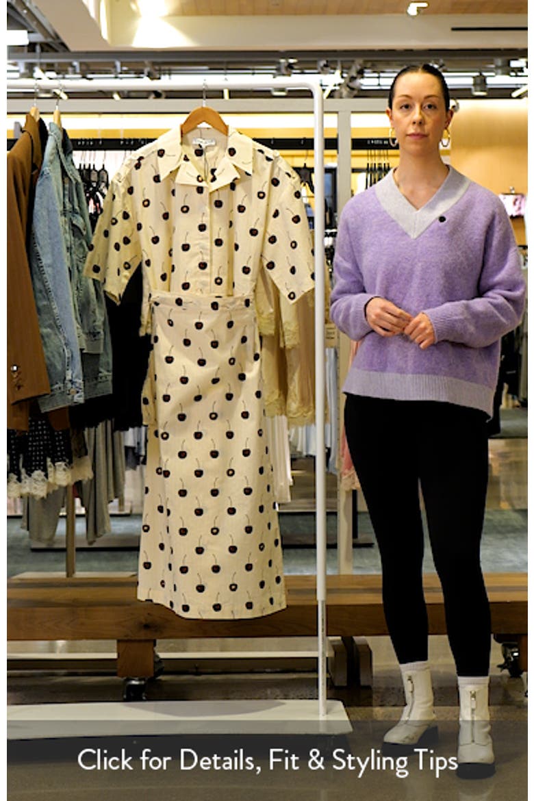 Cherries Organic Cotton Shirtdress video