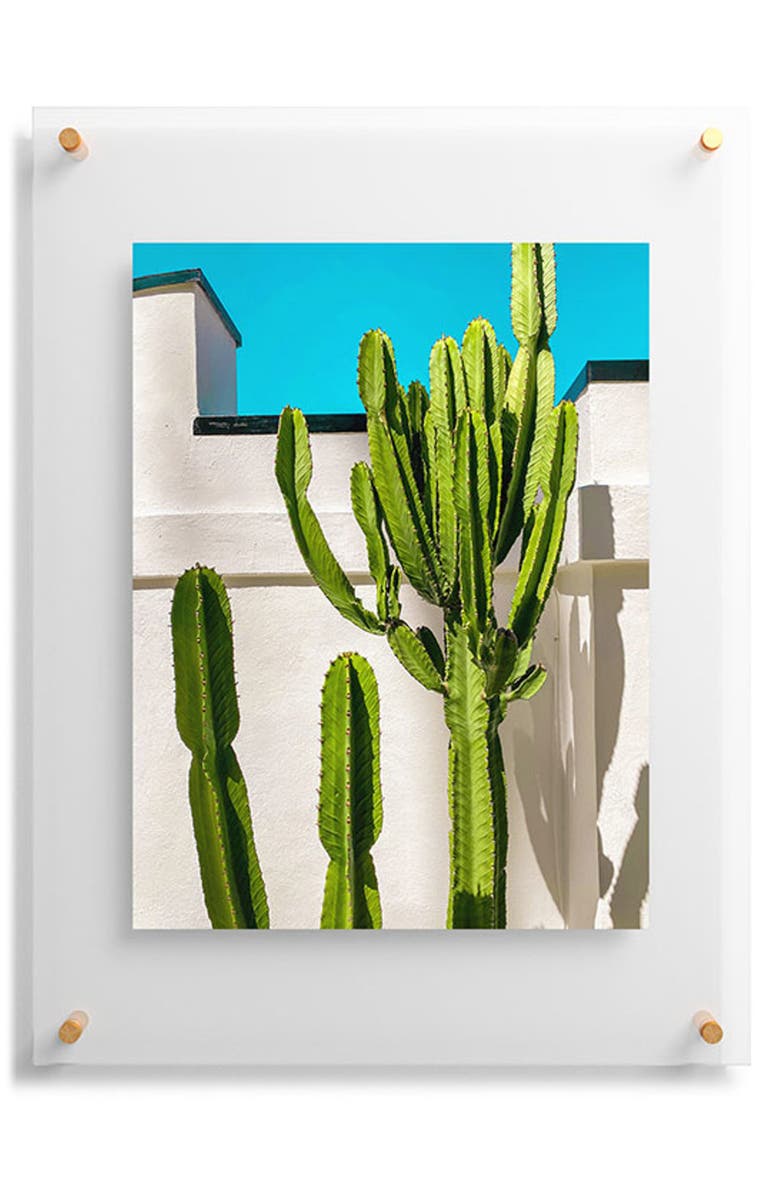 Deny Designs South Pasadena Cactus Floating Art Print, Alternate, color, 