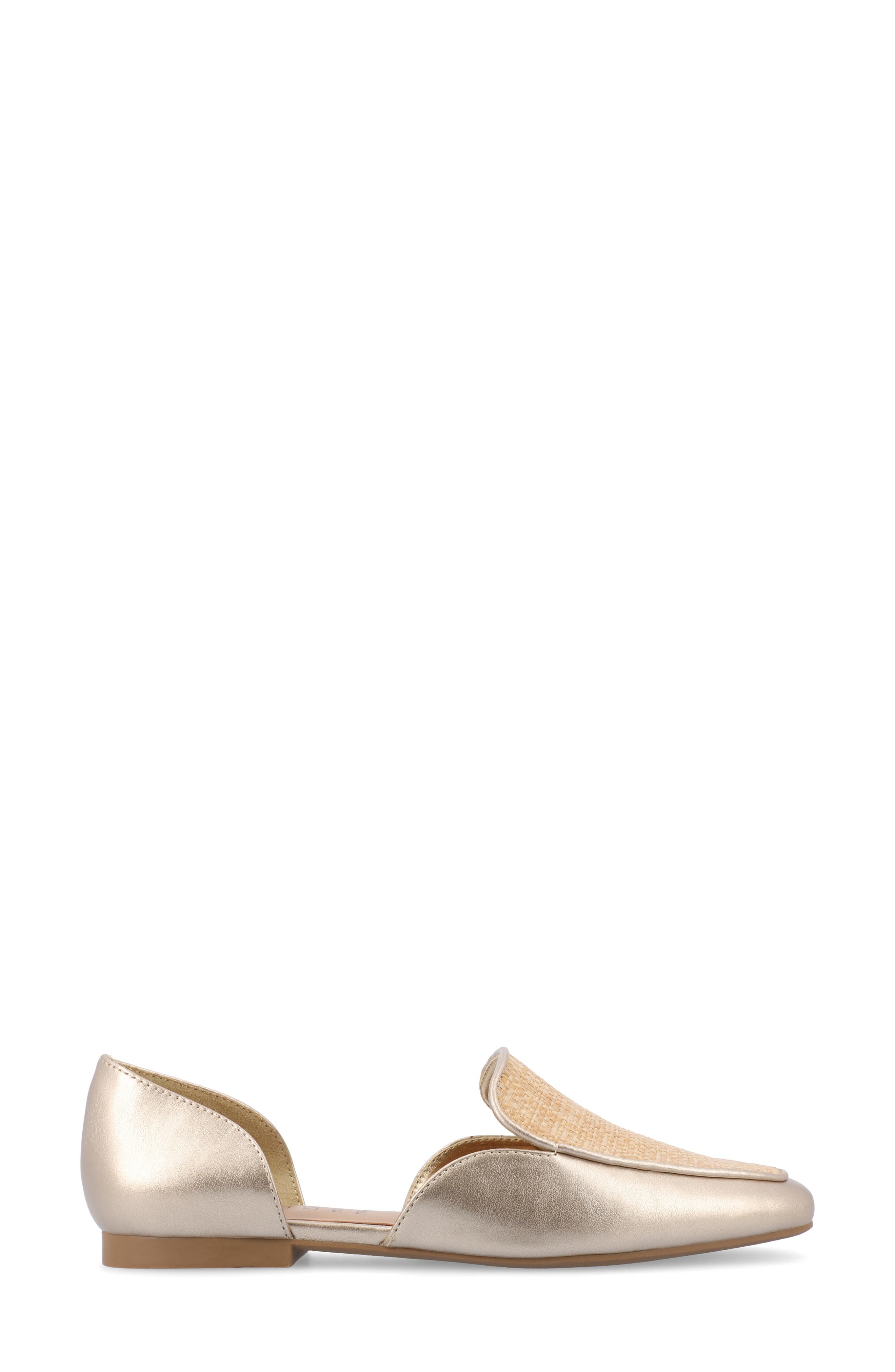 Kennza Mixed Media Loafer, Alternate, color, GOLD