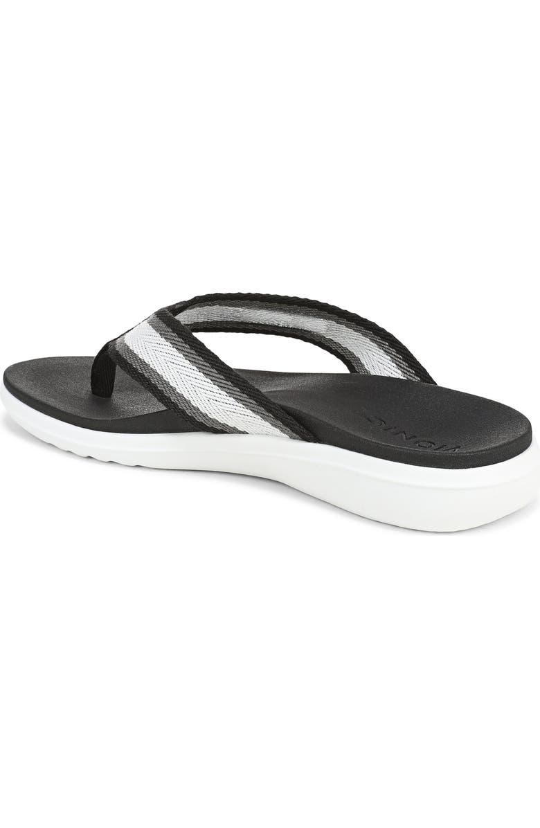 Vionic Indigo Flip Flop, Alternate, color, Black Multi