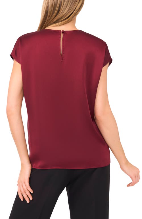 Halogenr Halogen(r) Charmeuse Top In Burgundy