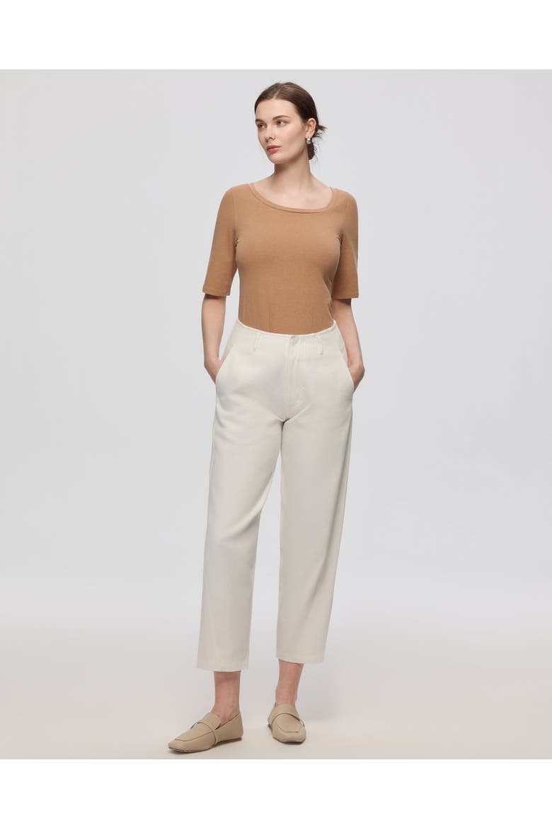 Denim Atelier Barrel Jeans, Main, color, White