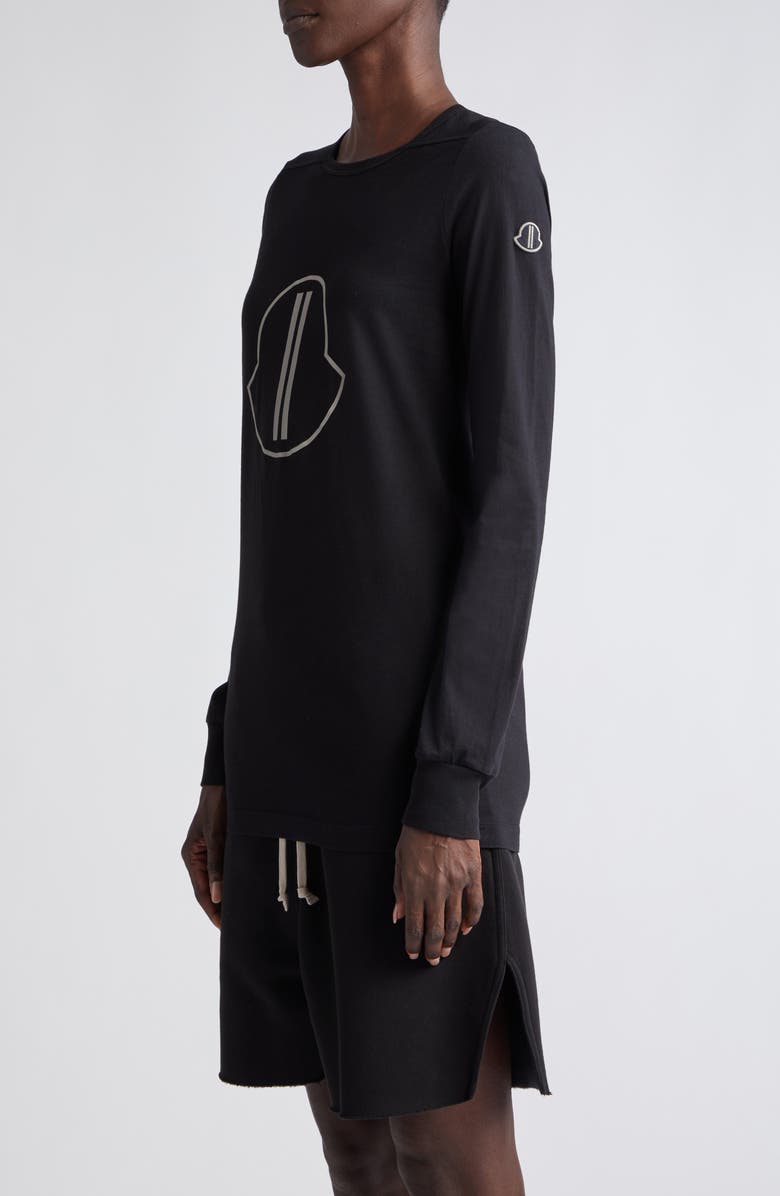 Rick Owens x Moncler Level Long Sleeve Graphic T-Shirt, Alternate, color, 