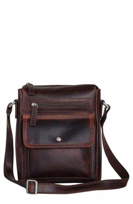 Mancini Buffalo Leather Everyday Crossbody Bag