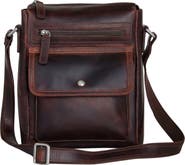 Mancini Buffalo Leather Everyday Crossbody Bag