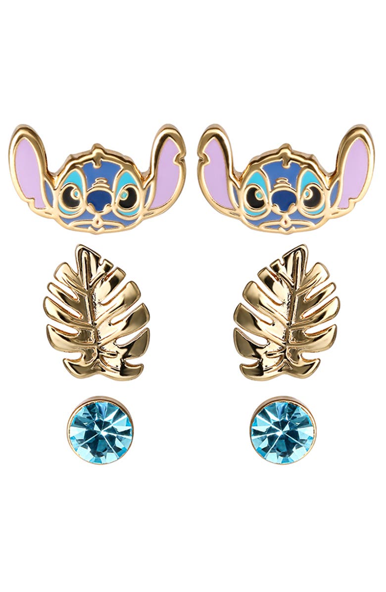 Disney Lilo and Stitch 3 Piece Earring Set, Main, color, Multi