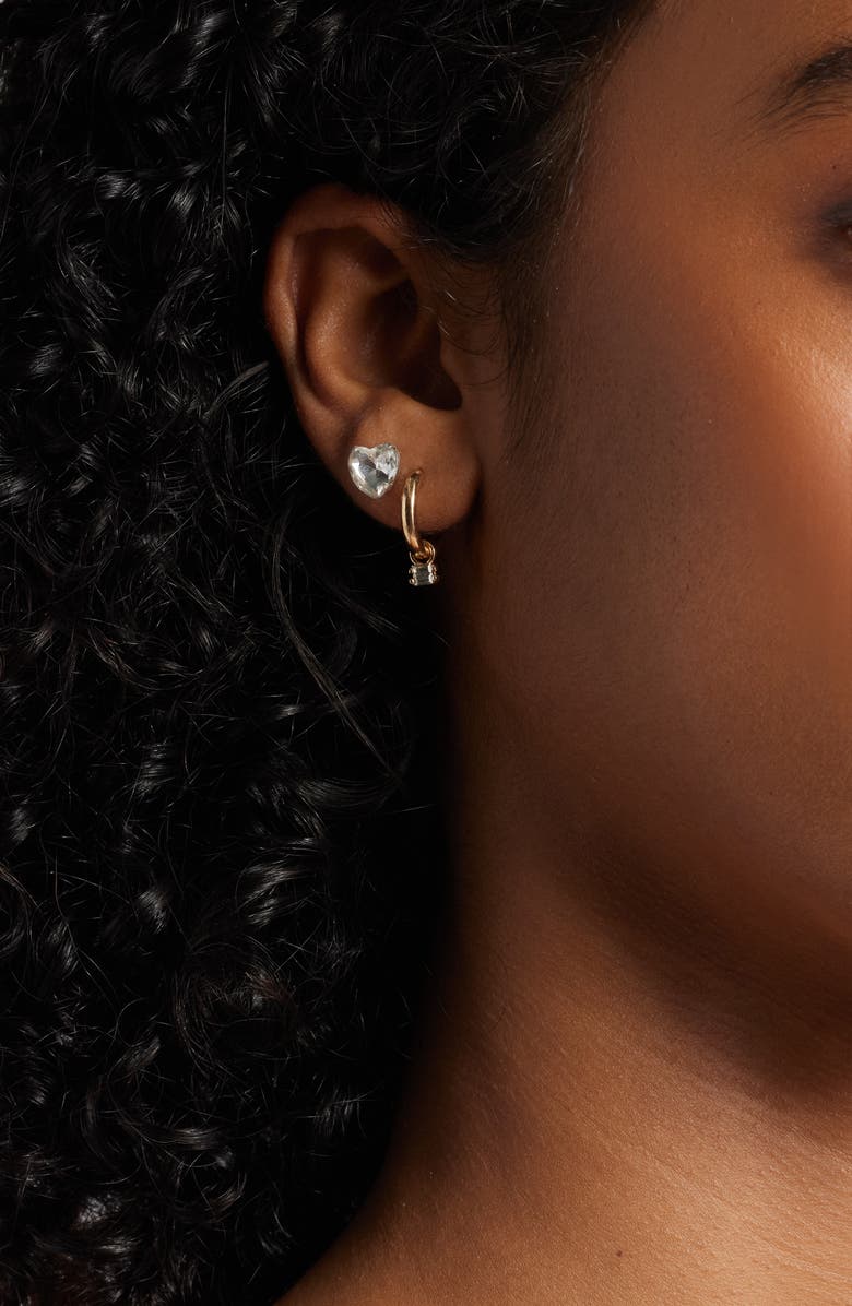 BP. Cherry Trio 3-Pack Earrings & Jewelry Tray Set, Alternate, color, Gold- Ivory