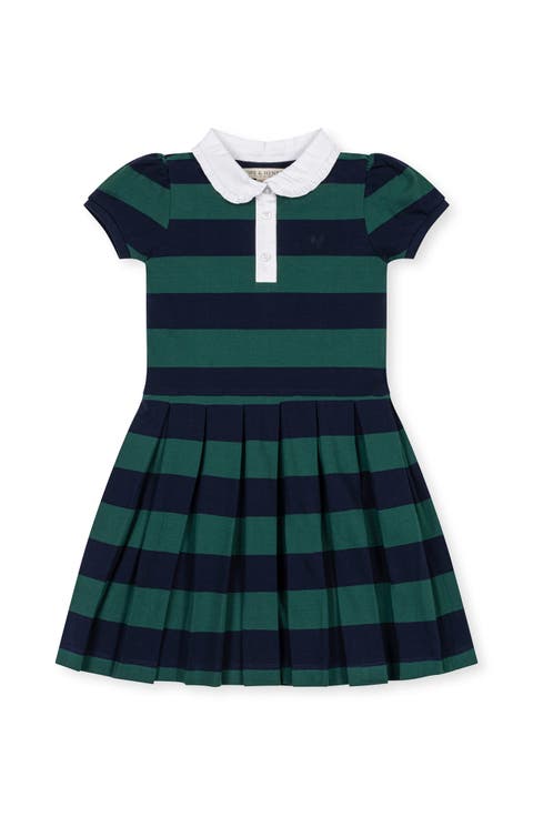 Kids' Organic Puff Sleeve Pique Polo Dress