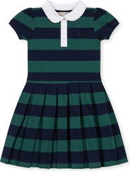Hope & Henry Kids' Organic Puff Sleeve Pique Polo Dress