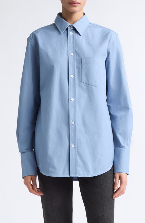 Perry Compact Oxford Button-Up Shirt