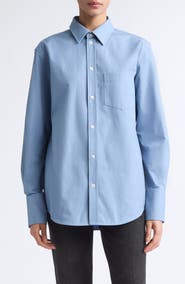 Victoria Beckham Perry Compact Oxford Button-Up Shirt