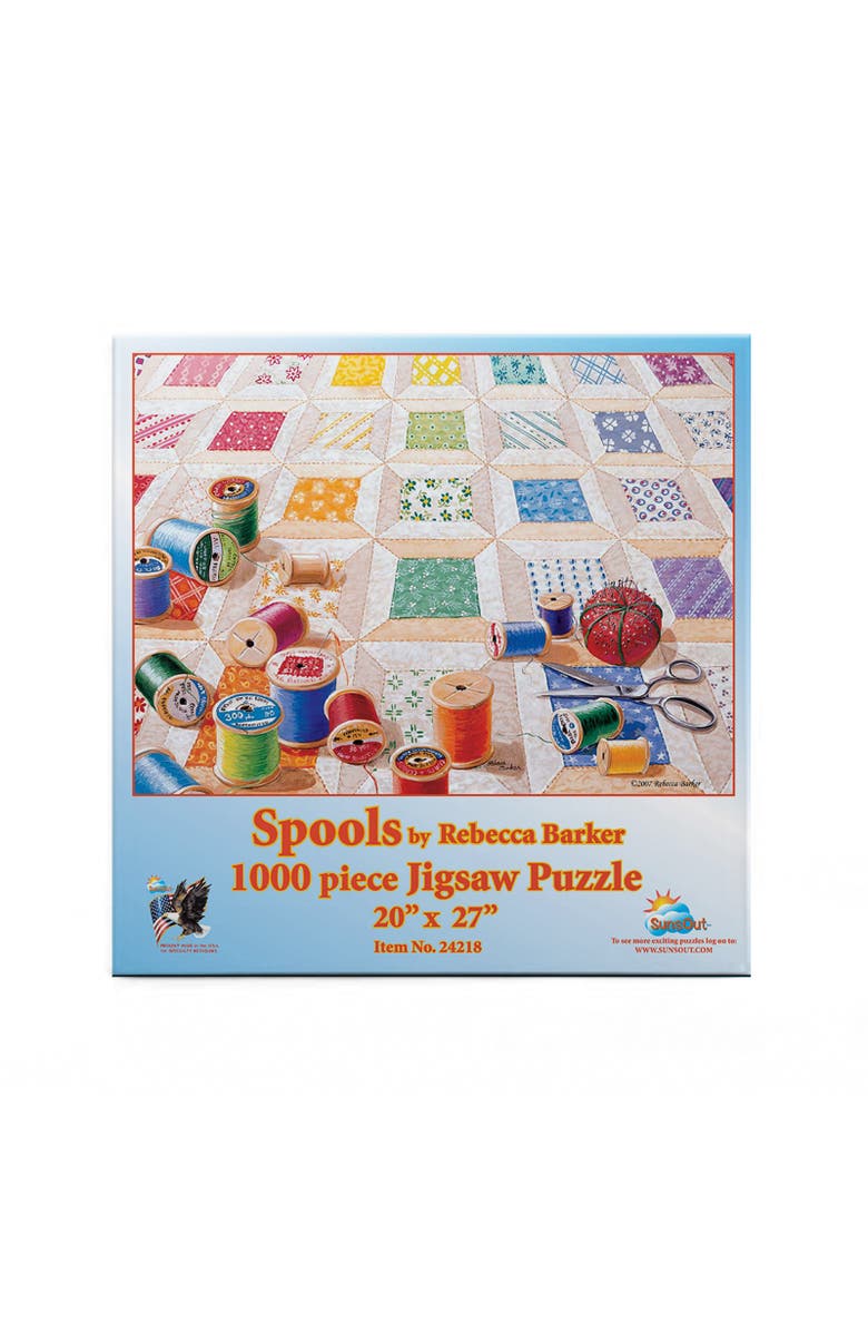 Sunsout Spools 1000 piece Jigsaw Puzzle for Adults, Alternate, color, Multicolor