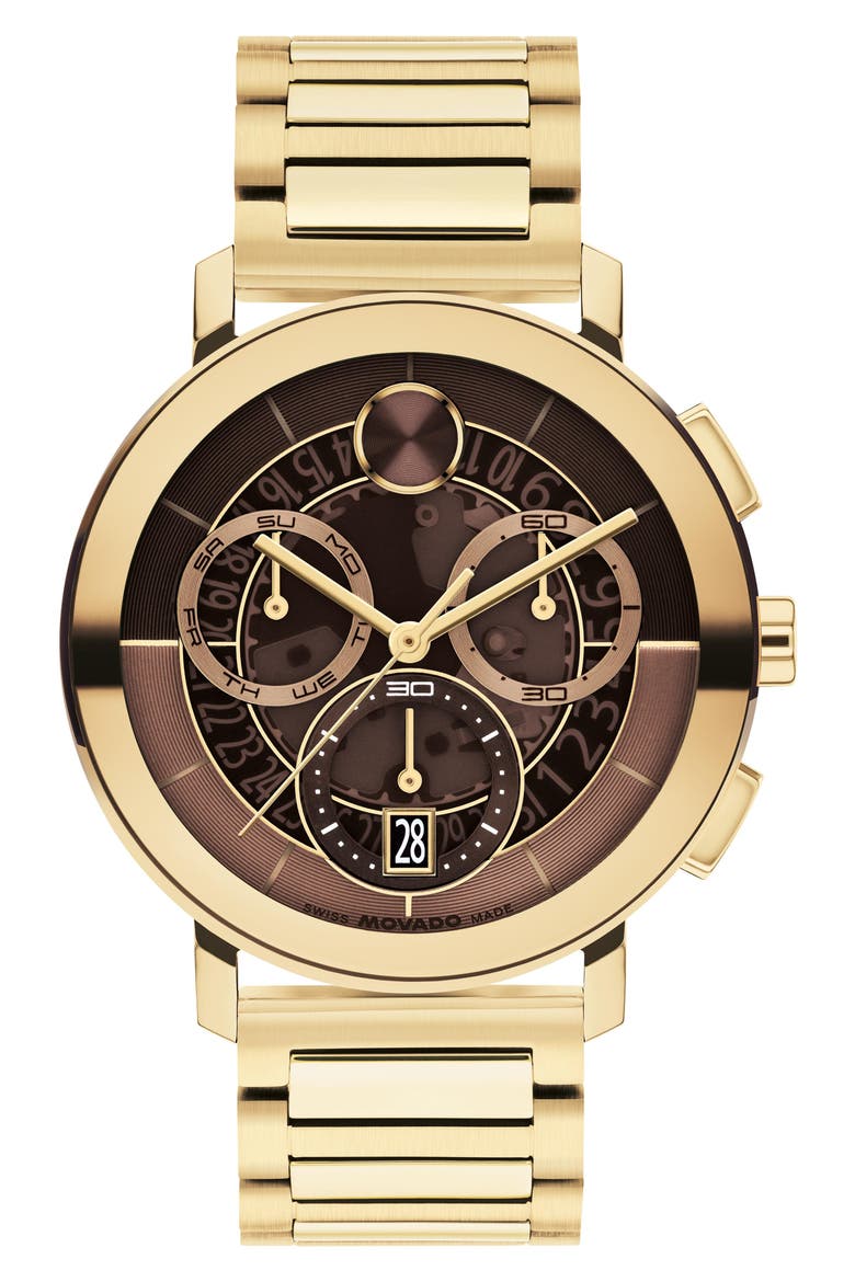 Bold Evolution 2.0 Chronograph Bracelet Watch, 42mm, Main, color, BROWN