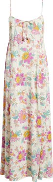 Rip Curl Half Moon Print Sleeveless Maxi Dress