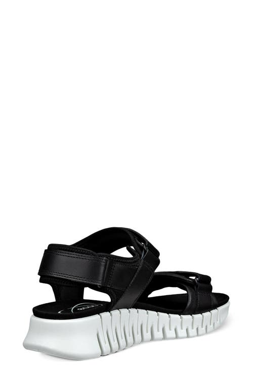Ecco Gruuv Sol Sandal In Black
