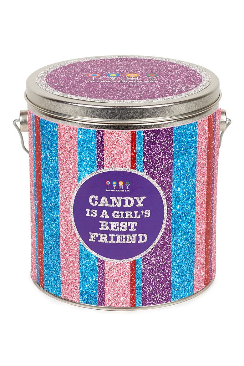 Candy Is a Girl's Best Friend Bucket, Alternate, color, PINK MULTI