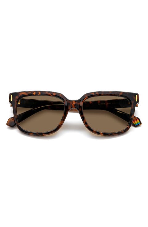 54mm Polarized Rectangular Sunglasses