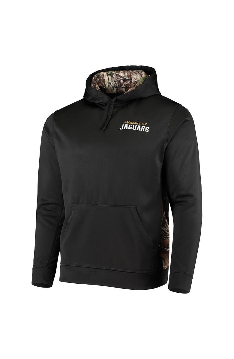 DUNBROOKE Men's Dunbrooke Black/Realtree Camo Jacksonville Jaguars Logo Ranger Pullover Hoodie, Alternate, color, Black