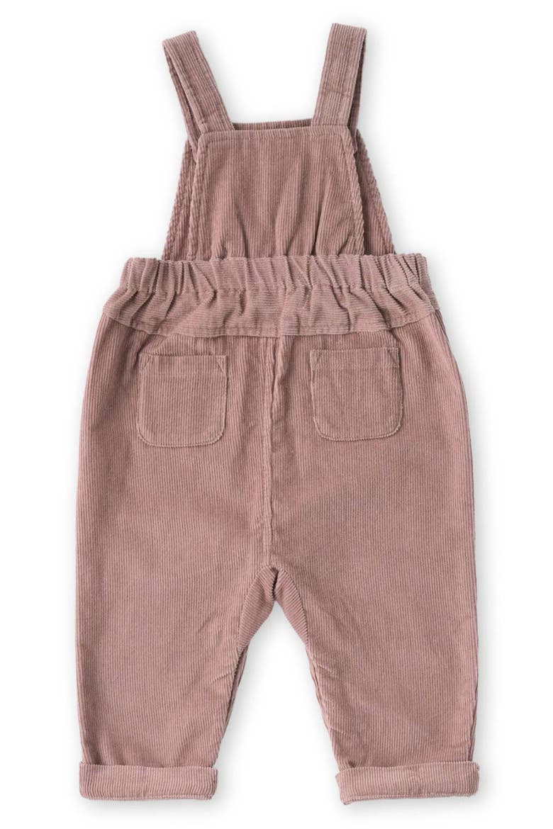 Organic Cotton Corduroy Overalls, Alternate, color, THISTLE