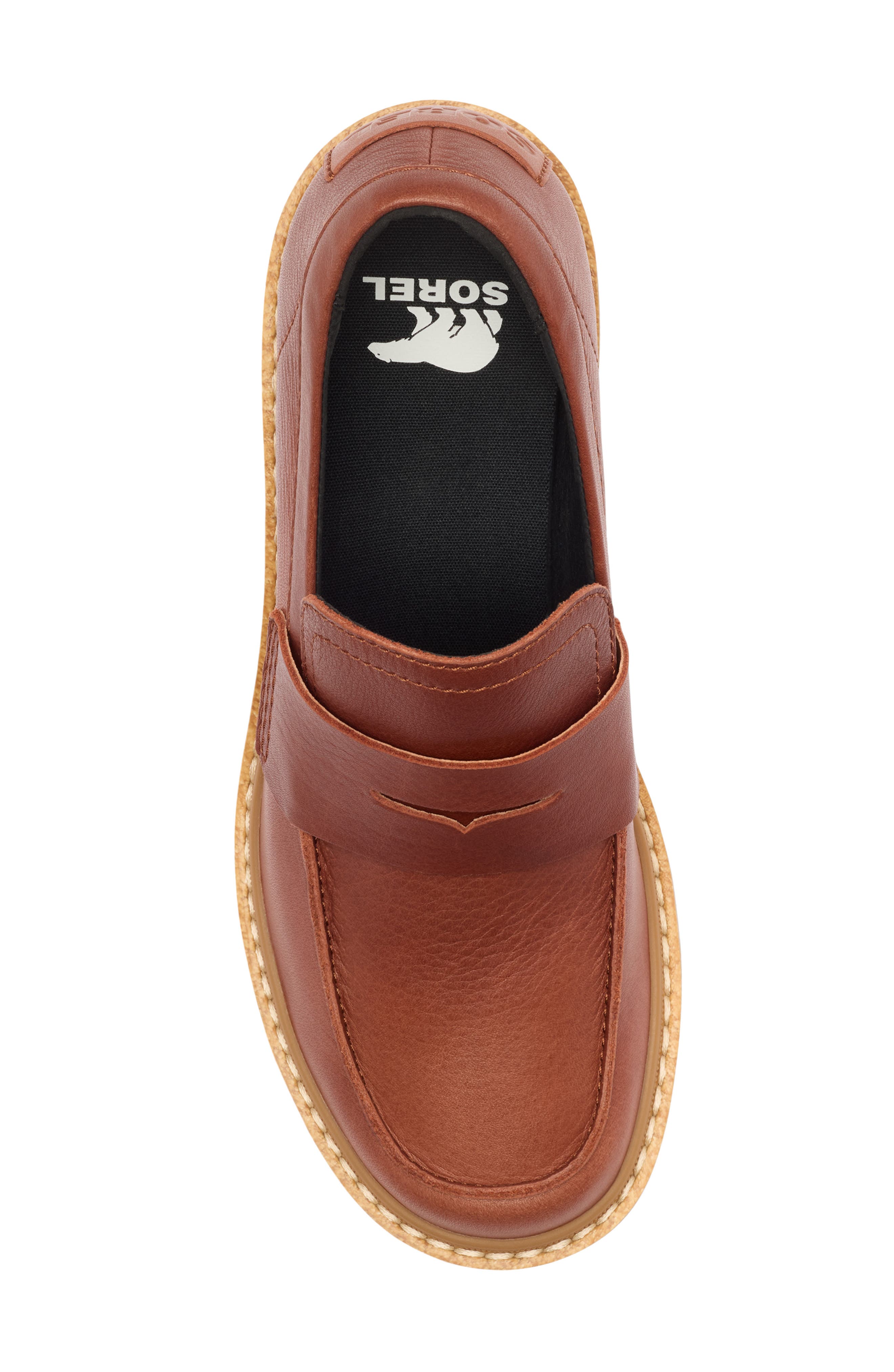 SOREL Joan Now City Penny Loafer, Alternate, color, Rustic Brown/ Gum 2