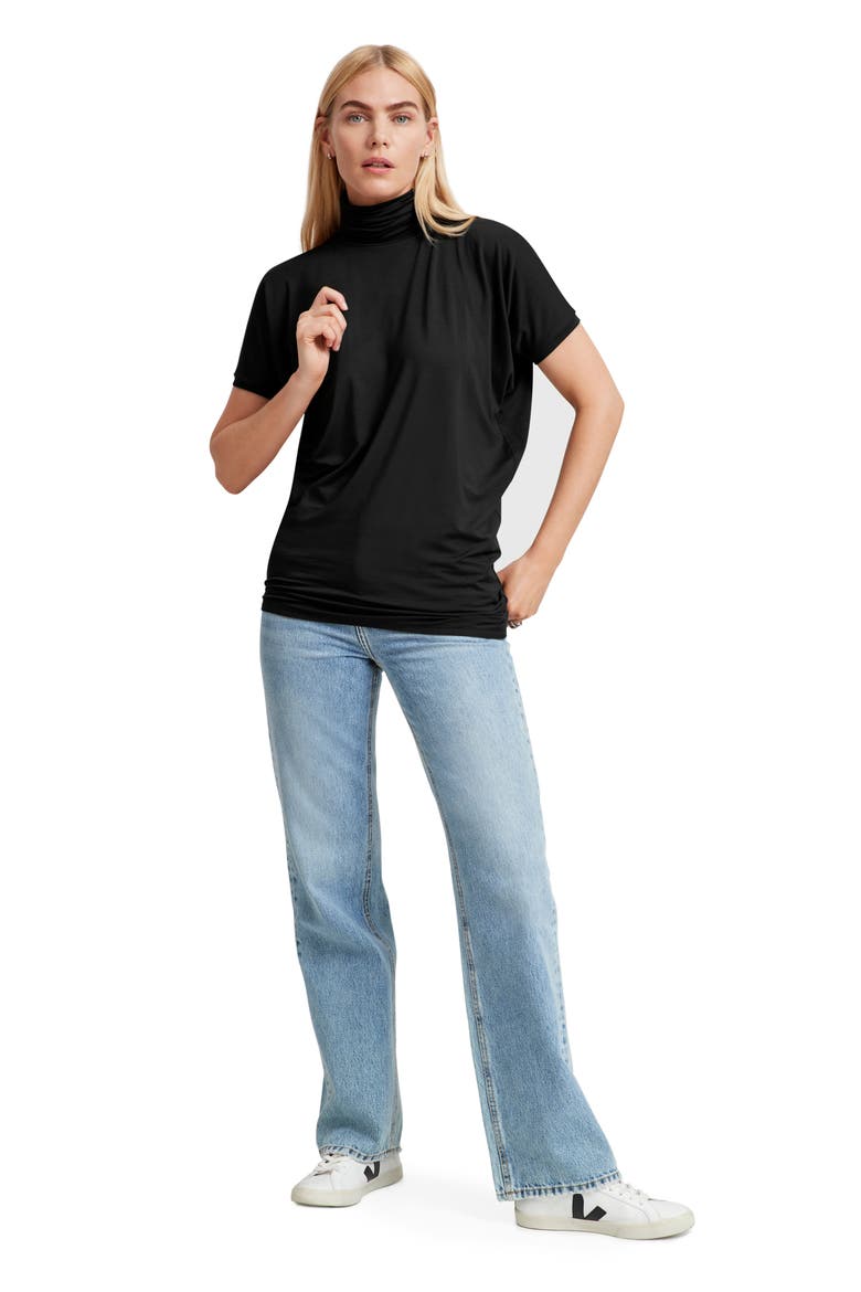 Layla Turtleneck Top, Alternate, color, BLACK