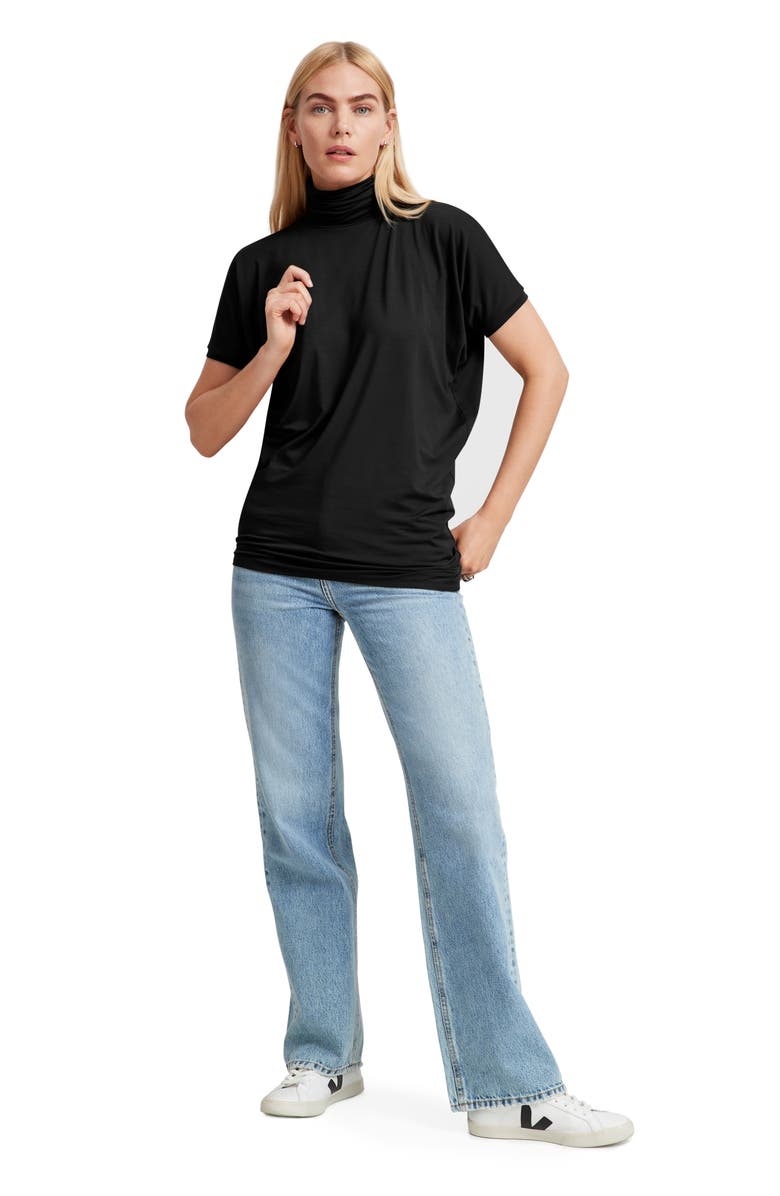 Marcella Layla Turtleneck Top, Alternate, color, Black