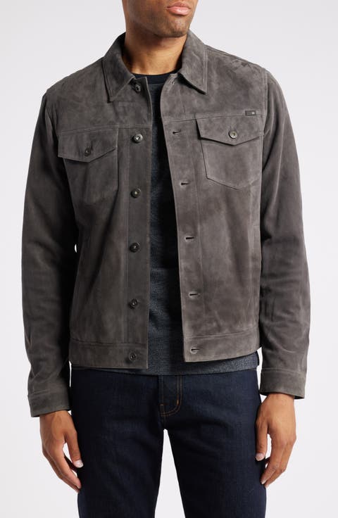 Dart Suede Trucker Jacket