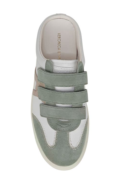 Veronica Beard Reagan Leather Mule Sneakers In Lily/sage