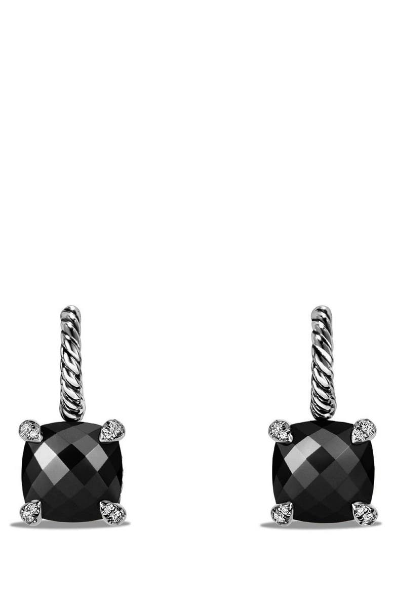 David Yurman Châtelaine Drop Earrings with Semiprecious Stones and Diamonds, Main, color, 