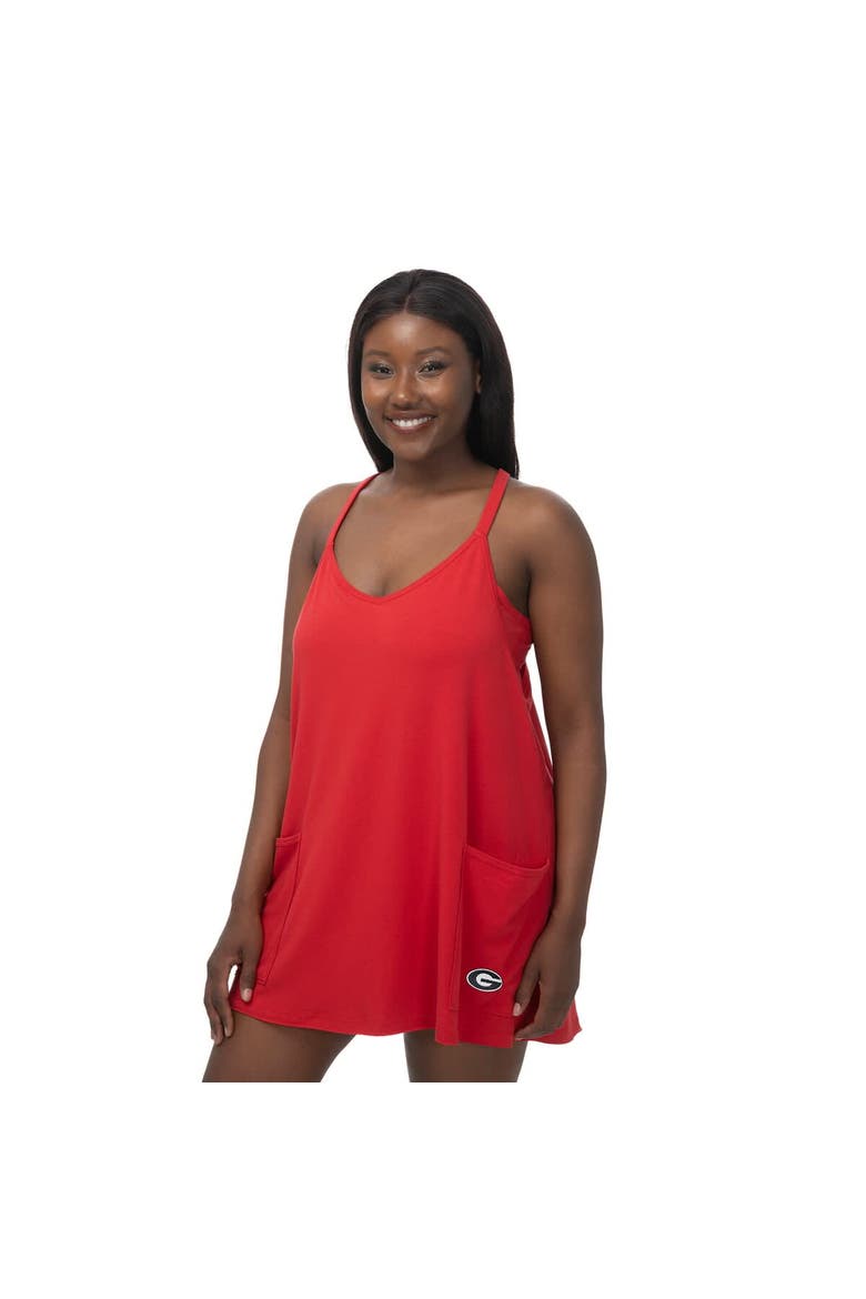 Women's ZooZatz Red Georgia Bulldogs Active Pocketed Skort Dress, Main, color, Red