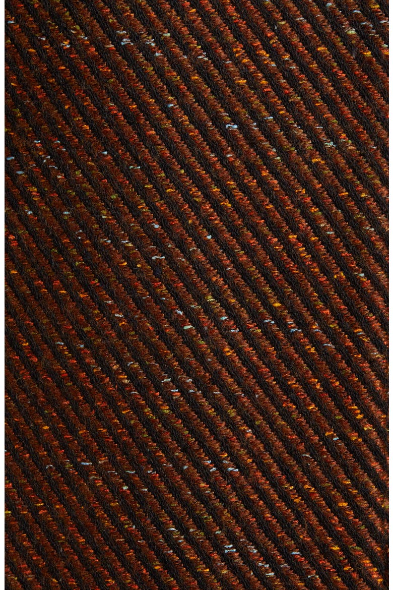 Rib Tweed Car Coat, Alternate, color, BRN/ BLK STRIPE