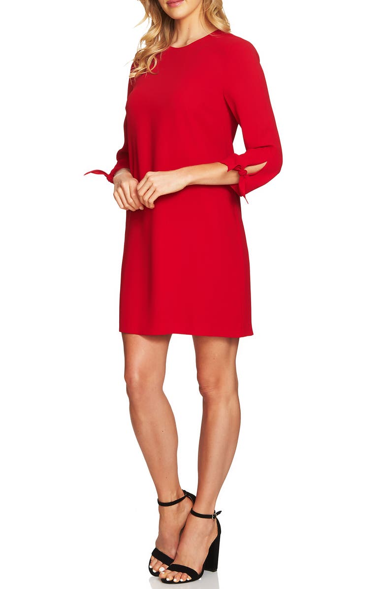 CeCe Tie Sleeve Shift Dress, Main, color,