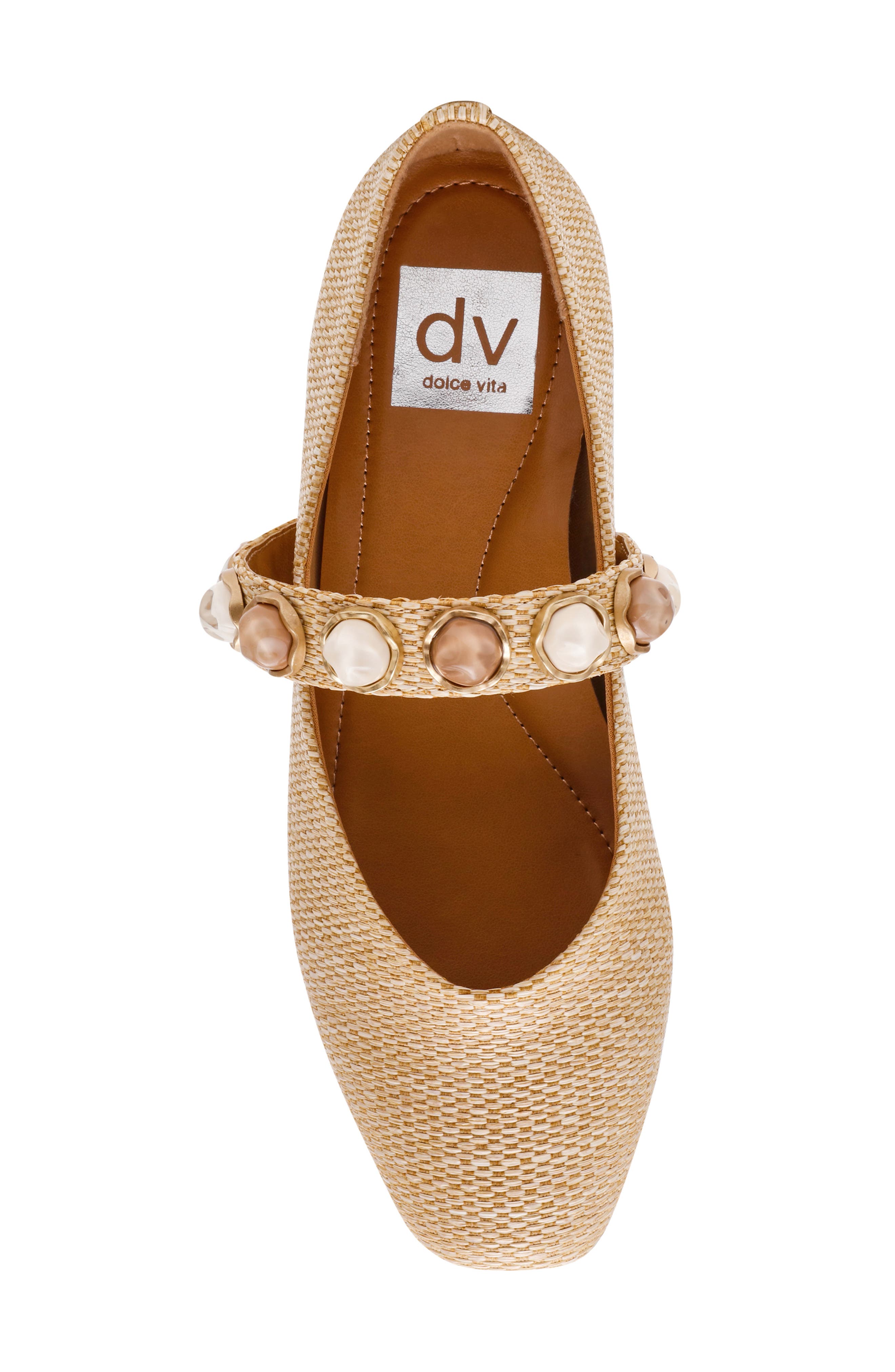 DV by Dolce Vita Mission Ballet Flat, Alternate, color, Raffia