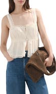 MANGO Cotton Lace Top