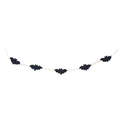 60" Bat Decorative Felt Halloween Garland