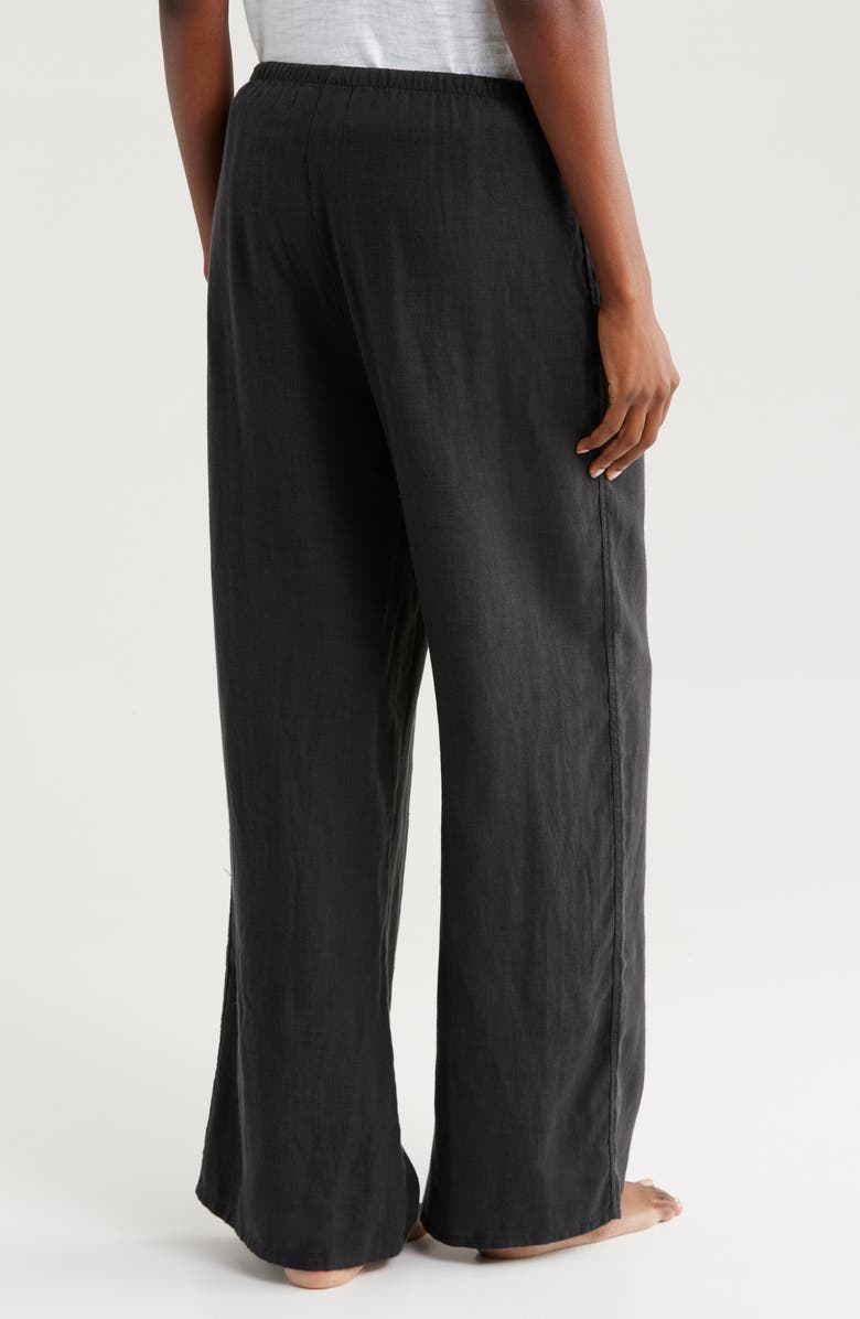 Desmond & Dempsey Linen Flare Pajama Pants, Alternate, color, 