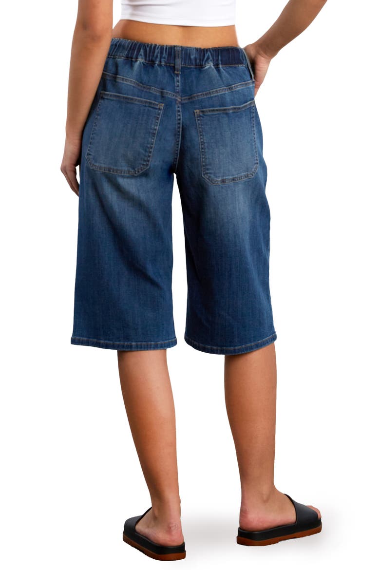 Hob Drawstring Denim Shorts, Alternate, color, ACE BLUE