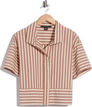 French Connection Striped Short Sleeve Shirt
