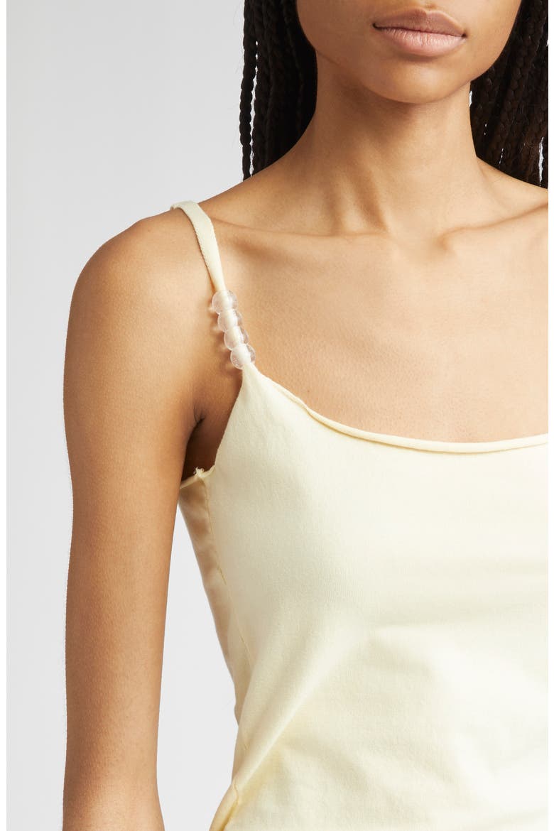 Zalea Beaded Strap Tank, Alternate, color, YELLOW