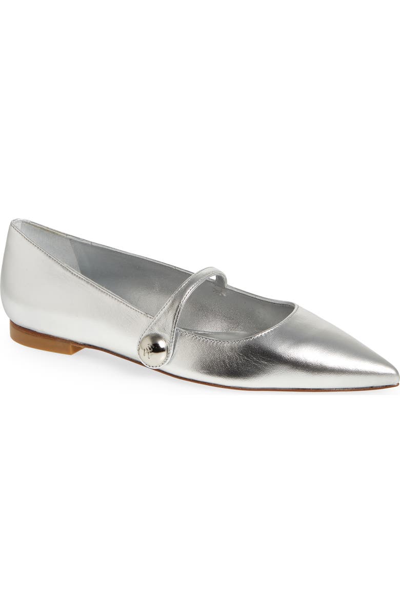 Stuart Weitzman Pointed Toe Mary Jane Flat, Main, color,