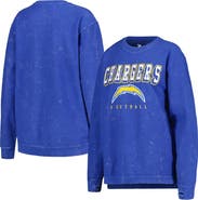 G-III 4HER BY CARL BANKS Women's G-III 4Her by Carl Banks Powder Blue Los Angeles Chargers Comfy Cord Pullover Sweatshirt
