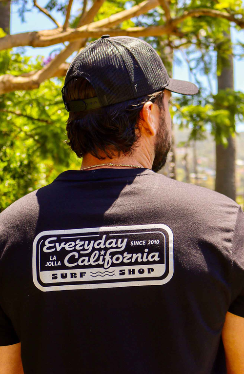 Everyday California Surf Shop Tee Shirt In Black