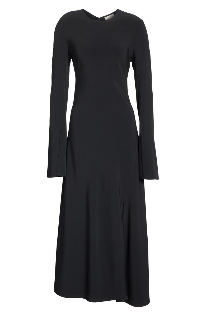 Khaite Split Cuff Asymmetrical Midi Dress, Alternate, color,