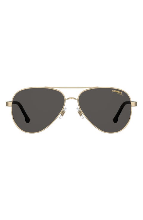58mm Aviator Sunglasses