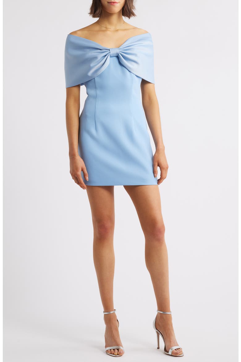 Belluno Off the Shoulder Minidress, Main, color, AZZURO