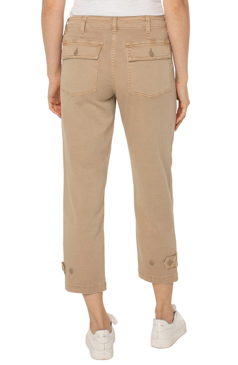 Liverpool Los Angeles Cinch Hem Crop Straight Leg Utility Pants, Alternate, color, 