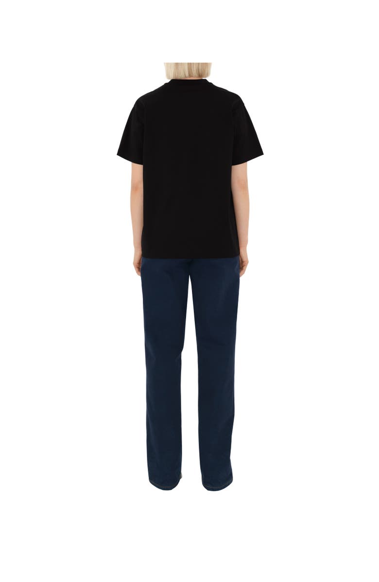 Burberry Check Pocket Cotton T-shirt, Alternate, color, Black